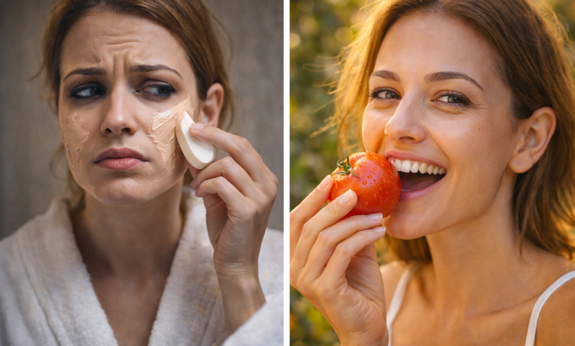 किचन की ये 2 चीज़ें कच्ची खाएं, चेहरा कांच जैसा चमकेगा 