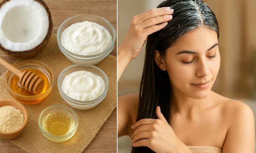 स्वस्थ बालों के लिए DIY हेयर मास्क: घर पर बनाएं चमकदार और मजबूत बाल!
